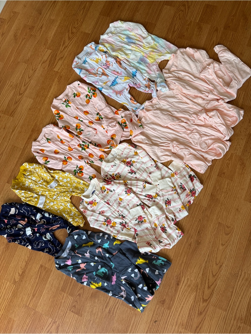 Baby Girl Pajama Bundle Lot